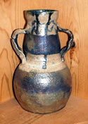 Tall Raku Vase